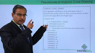 Midpoint Circle Drawing Algorithm Pseudocode [upl. by Lipsey]