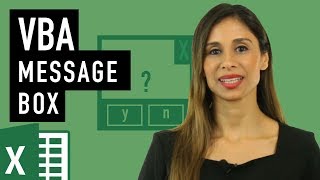 How to use the Message Box in Excel VBA syntax youll need for msgbox [upl. by Seline]