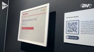 InfoComm 2024 Sharp Shows EP Series ePaper a Digital Signage Display with Zero Power Consumption [upl. by Ahsoek]