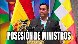 Luis Arce posesiona nuevos ministros de Bolivia [upl. by Essilevi369]