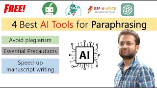 How to paraphrase using AI tools Best free AI tools for paraphrasing Rewrite manuscriptAssignment [upl. by Nakre492]