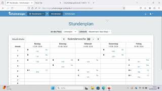 Stundenplan im Schulmanager Gymnasium Landsberg [upl. by Sirromaj]