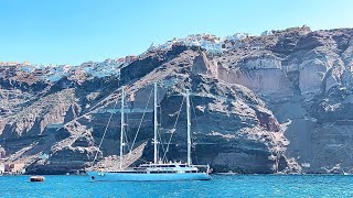 SANTORINI  rejs po zatoce kalderze  Santorini  Caldera cruise [upl. by Ainav116]