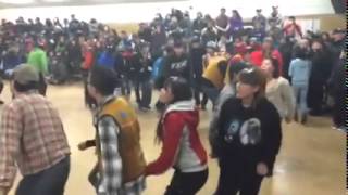 Behchoko Drum Dance Double 2Step Dance Style [upl. by Cirdahc]