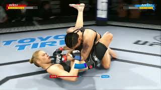 Amanda Nunes vs ronda Rousey highlights highlight ufc [upl. by Anaujat]