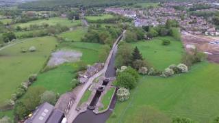 Dobson Locks  Apperley Bridge by Drone [upl. by Anamor]