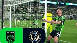 Austin FC vs Philadelphia Union Highlights [upl. by Reeve441]