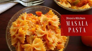 Masala pasta recipe  vegetable pasta recipe  bow tie pasta with vegetables Indian style [upl. by Moffat]