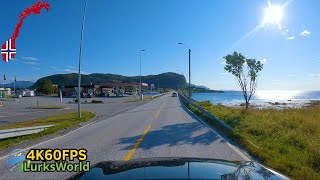 Driving in Norway  Ålesund Vigra Airport to Magerholm to Sykkylven Ferry  4K60 [upl. by Nailij]