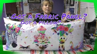 Use a Fabric Panel to Create a Decorative Pillow [upl. by Eey313]