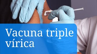 Cuándo un adulto necesita la vacuna triple vírica sarampión paperas y rubéola [upl. by Wickner]