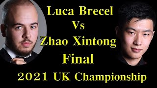 UK Championship Final 2021 Part 1  Zhao Xintong vs Luca Brecel Final  UK Championship 2021 Final [upl. by Capone]