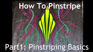 Cambridge Pinstriping Tutorial  Part 1 the basics of pinstriping How to pinstripe [upl. by Heidt]