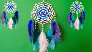 Flower evil eye mandala tutorial how to make 8pointed flower evil eyeGods eye tutorial [upl. by Ettelracs]