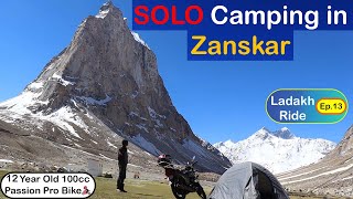 Solo Camping in Zanskar  Camping in Gonbo Rangjon  Camping near Zanskar river  Ladakh Ep13 [upl. by Cheri]