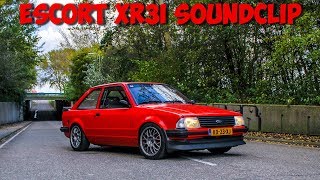 Ford Escort MK3 XR3i  Exhaust Soundclip [upl. by Anaeerb753]