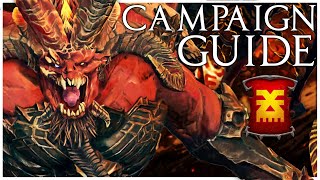 Khorne Campaign Guide  Total War Warhammer 3 [upl. by Ellehcam595]