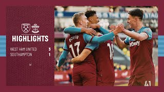 EXTENDED HIGHLIGHTS  WEST HAM UNITED 31 SOUTHAMPTON [upl. by Delcine]