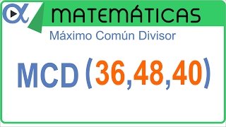 Máximo Común Divisor MCD ejemplo 2 de 4  Aritmética  Vitual [upl. by Picco347]