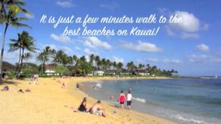 Hideaway Coves Oceanview 3 bedroom 2 bath air conditioned vacation rental Poipu Kauai [upl. by Sema]