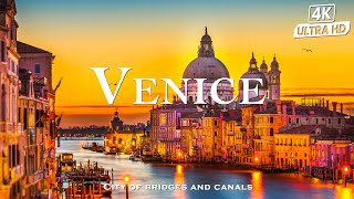 11 HOURS VENICE 4K DRONE VIEW  Flight through the romantic canals of Italy  4K UHD [upl. by Akinad]