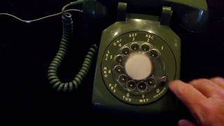 green rotary phone dialing [upl. by Ganiats]