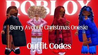 Roblox Berry Avenue Christmas Onesie Outfit Codes Clothes  Vlogmas Day 5 [upl. by Channing]