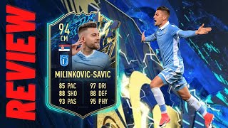 BEST VALUE TOTS CM TOTS MilinkovicSavic FIFA 22 Player Review [upl. by Noired]