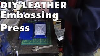 Making a leather embossing press and custom leather 3D printed stamps  How to do it [upl. by Martens]