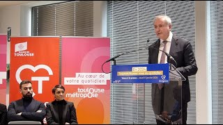 Toulouse  Le Maire JeanLuc Moudenc veut un développement « qualitatif » de la ville en 2024 [upl. by Tan]