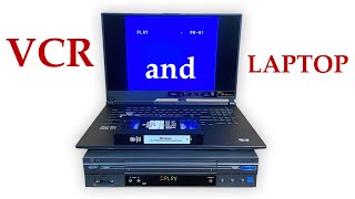 I connected the VCR to my laptop [upl. by Cai]