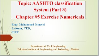 soil classification system  soil classification  soil classification according to aashto [upl. by Beatty]