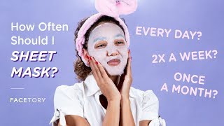 HOW OFTEN SHOULD I SHEET MASK 🙇‍♀️🙇‍♂️ [upl. by Zingale]