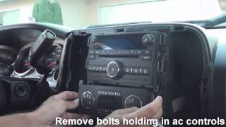 How to remove factory stereo chevy silverado 2007 and up [upl. by Rasure]