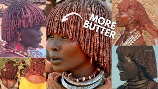 Beautiful BUTTERED Dreadlocks  The Hamars Unique Method to Protect Their Hair Omo Valley [upl. by Mariette457]