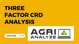 Three Factor Completely Randomized Analysis using agrianalyze online [upl. by Fabron]