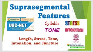 Suprasegmental Features Length Stress Tone Intonation And Juncture [upl. by Aenel]