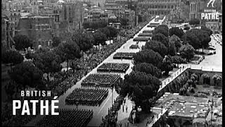 Giant Parade Marks Italian Anniversary 1949 [upl. by Engel350]