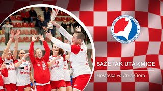 Najbolji trenuci pobjede “Kraljica šoka“ protiv Crne Gore  Sažetak utakmice  Croatia Cup [upl. by Salisbury]