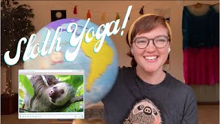 Sloth Yoga 🦥 15 Minute Calming Kids Yoga Video ⭐️ Brave One Yoga for SEL [upl. by Loveridge]