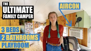 LUXURY Family Bus Conversion w 3 beds 2 bathrooms SMART AIRCON  Packed w FAMILY VANLIFE HACKS [upl. by Currie]