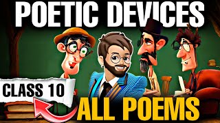 Poetic Devices Class 10  All Poems Poetic Devices English Class 10  Literary Devices One shot [upl. by Tarrel]