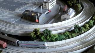 KATO MODEL TRAIN LAYOUT BUILT BY RG TRAIN LAYOUTS [upl. by Nnaynaffit]