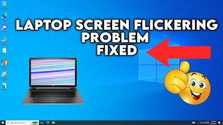 FIXED Laptop Screen Flickering  Flashing problem in windows 10  2023 [upl. by Ziagos]