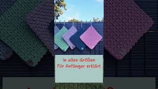 Moderne Topflappenhäkeln Untersetzer häkeln in allen Größen 🧶für Anfänger erklärt❣️ [upl. by Nodaj533]