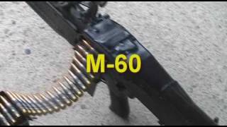 Firing a M60 machine gun fully automatic [upl. by Nimajaneb]