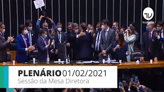 Sessão para a eleição da Mesa Diretora da Câmara  010221 [upl. by Guthrie]