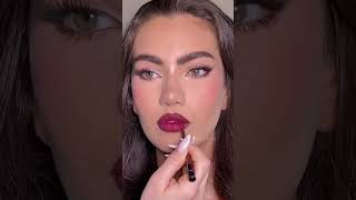 Fall Glossy Red Lipstick makeuptutorial [upl. by Ponce]