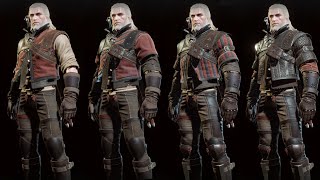 The Witcher 3 Wild Hunt  Wolf Witcher Gear Set Showcase Normal Enhanced Superior Mastercrafted [upl. by Ahsiekrats]