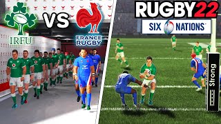 IRELAND vs FRANCE  6 Nations 2023 Round 2  Rugby 22  Gameplay amp Commentary Legend Difficulty [upl. by Ahtanaram403]